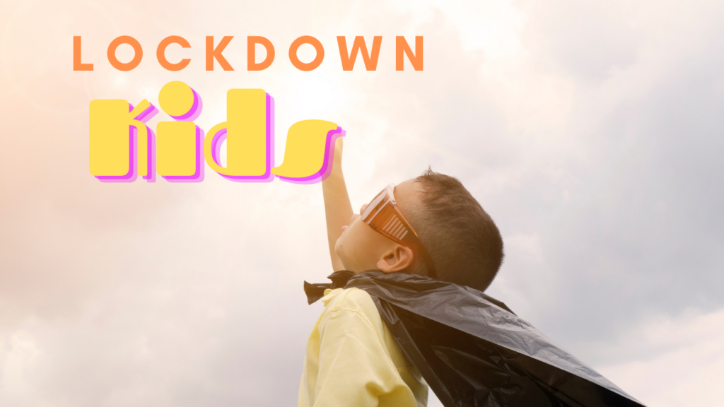 A Lockdown Kids Banner With a Kid for a Website