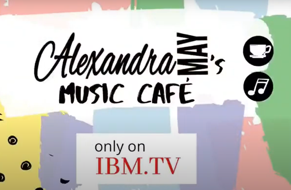 Alexandria may's music cafe on ibm tv.