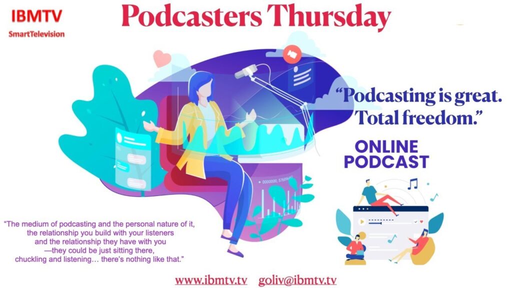 Podcasters Thursday Poster With Website Details