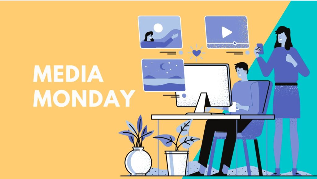 Media Monday Website Banner in Yellow Color